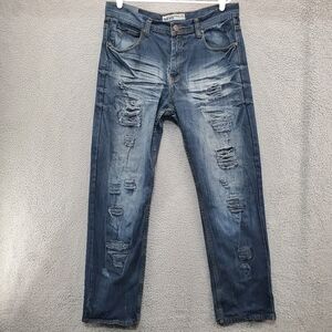 GS115 Williamsburg Slim Fit Jeans Mens 36 Distressed